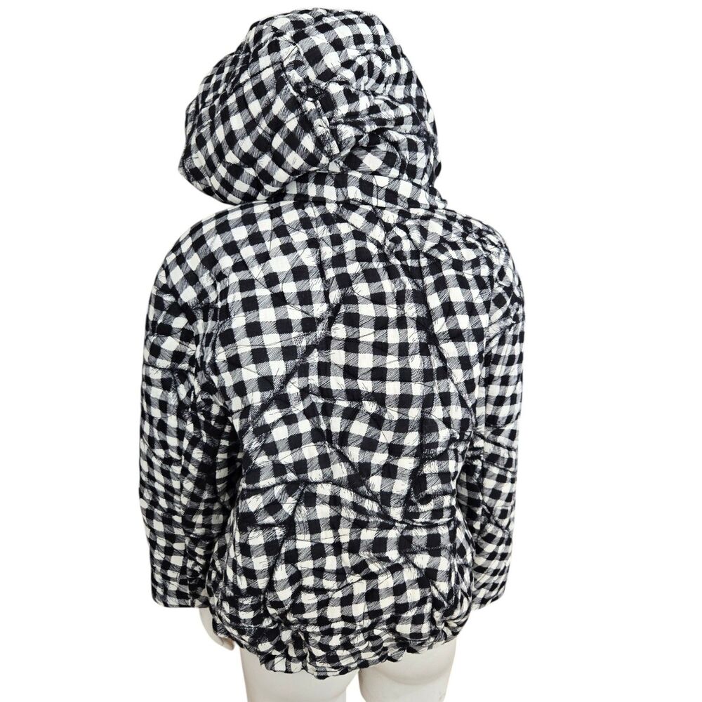 MII Collection Au Musee Oversized Quilted Jacket Sz M Check Cotton streetwear‎ - Picture 3 of 16